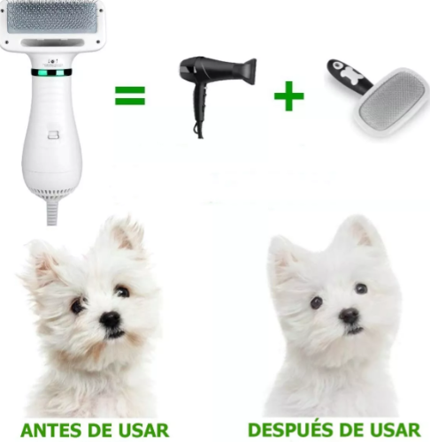 Peine - Secador de pelo para mascota.
