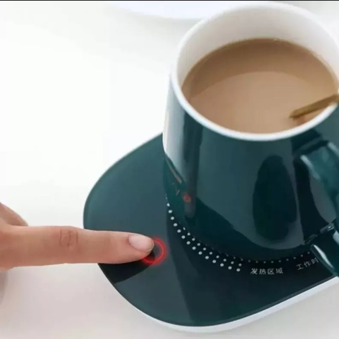 TAZA ELEGANTE CON CALENTADOR ELÉCTRICO