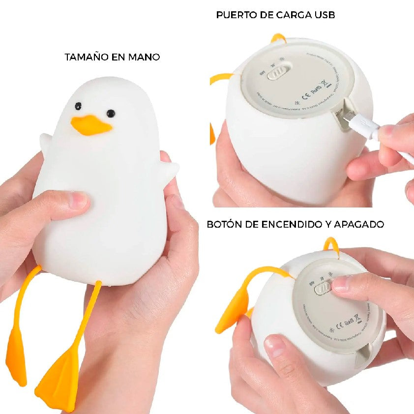 LÁMPARA DE NOCHE CON DISEÑO DE PATO